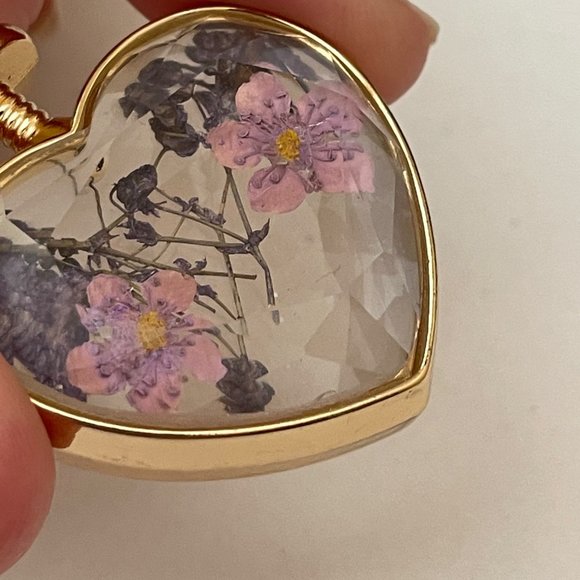 Amethyst & Lavender Dried Flower Keychains - Picture 5 of 15